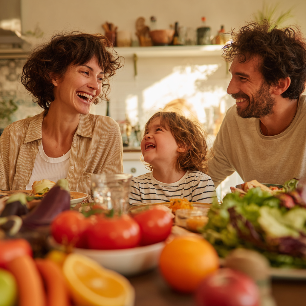 Сім'я за обідом